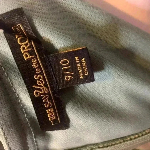 Say Yes To The Prom Juniors 3D Rosettes Skirt Shirred -Top Gown Prom Dress. - Picture 16 of 16